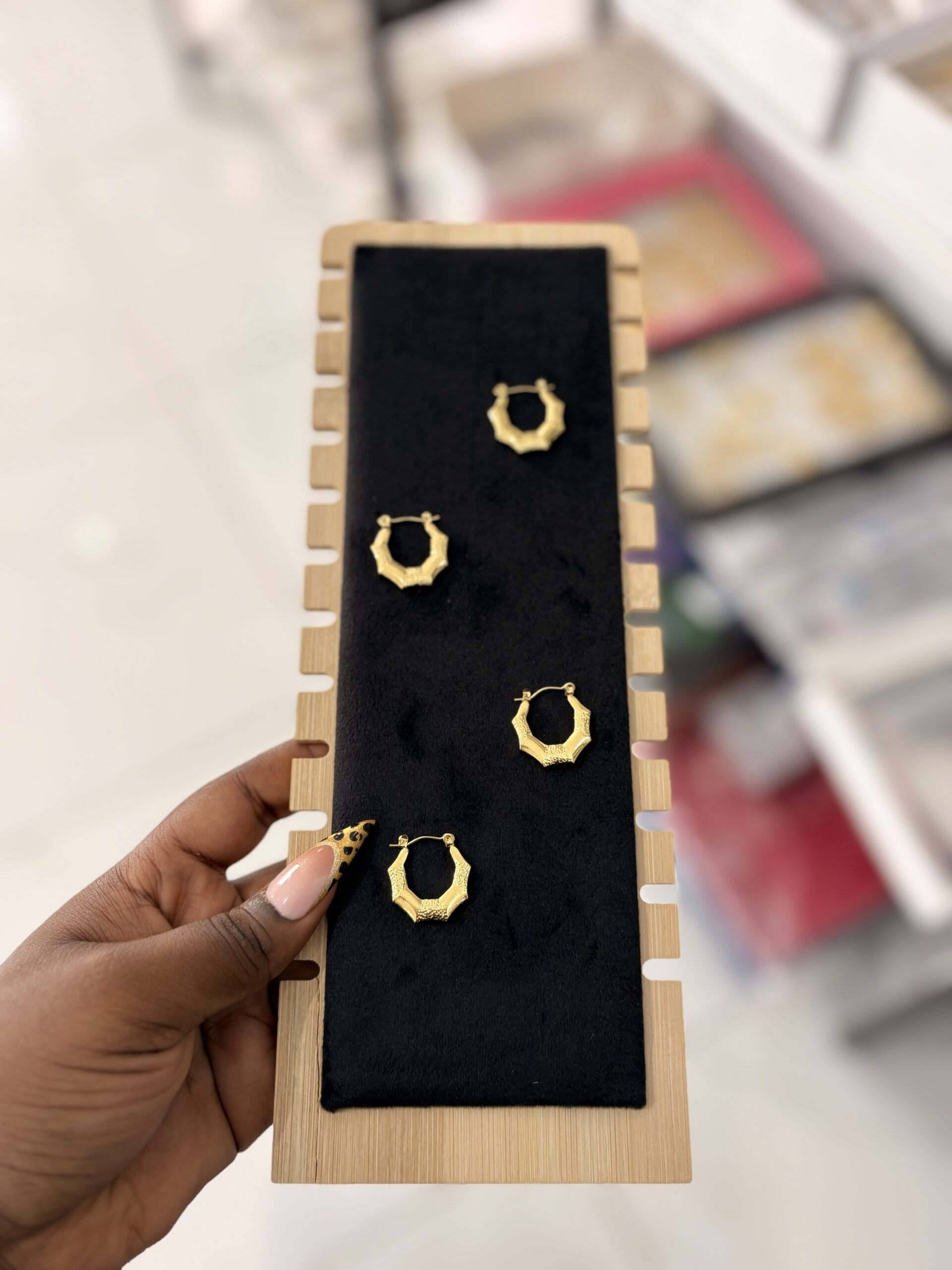 STEEL HOOP EARRINGS