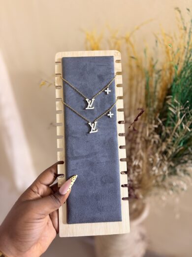 LV STEEL NECKLACE - White